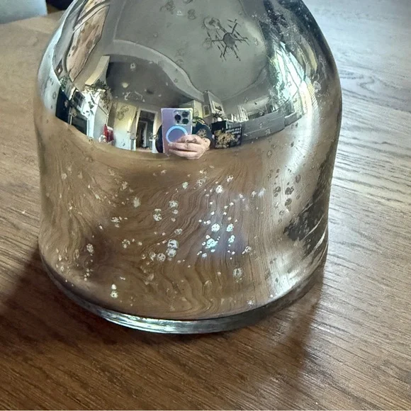 West Elm Silver Glass Decanter with Crystal Stopper - Picture 7 of 7